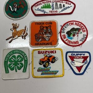 Vintage Lot of 8 Patches, Suzuki Quad Runner Patch, 4H Patch